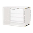 thumbnail image 1 of hulanddfd Storage Display Rack, Hand Puppet Display Cases, Multi-Functional Storage Solution for Collectibles and Toys, Transparent Cover, Easy Assembly, Space Saving, Versatile Organizer(White), 1 of 6