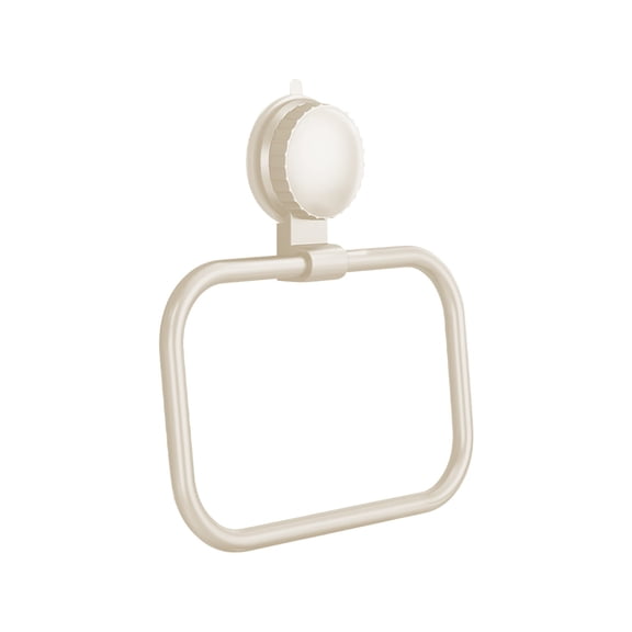 hulanddfd Suction Cup Towel Holders, Rectangular Towel Ring Wall Mounted Towel Rack Bath Shelf for Bathroom Kitchen Accessories(White-Rectangular)