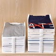 thumbnail image 1 of hulanddfd T Shirt Organizer for Clothes Storage, Clothes Arrangement Layered Partition Stackable Closet Organizer Shirt Folder Board for Closet Storage Pants Shorts, 1 of 5