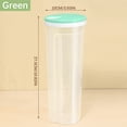 thumbnail image 1 of hulanddfd Tall Clear Pasta Container Storage With Lid, Buckle Dry Storage Jar Food Storage Container for Noodles Candy Beans(Green), 1 of 2