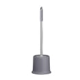 thumbnail image 1 of hulanddfd Toilet Cleaner Brush Set, 17.91in Long Handle Toilet Bowl Brush with Holders for Bathroom Cleaning(Gray), 1 of 6