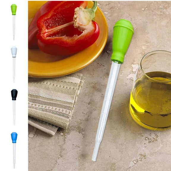 hulanddfd Turkey Baster Baster, Tool for Cooking - Easy to Use and Clean - Powerful Bulb Baster - Flavored with Meat Beef, Chicken, for BBQ Grill Baking Kitchen Cooking Green