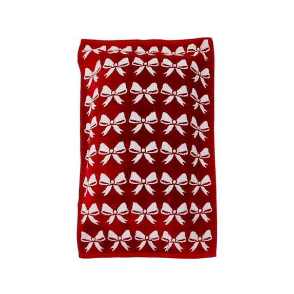 hulanddfd Valentine’s Day Hand Towels 27.55x15.75inches Red White Hearts Double Sided Cottons Bathroom Towel for Bathroom Kitchen Home Decor and Spa