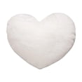 thumbnail image 1 of hulanddfd Valentine's Day Heart Shaped Throw Pillow, 9.84"x12.99" Faux Fur Solid Color Pillow Soft Sofa Couch Throw Cushion for Living Room Bedroom Decor White, 1 of 6