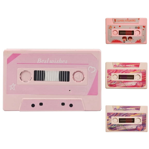 hulanddfd Valentine's Day Recording Cards, Personalized Voice Message Vintage Tape Shape Recording Message Cards for Valentine's Day Anniversary Birthday Souvenirs Gift 10cm*6cm/3.9"x2.36" 1pc