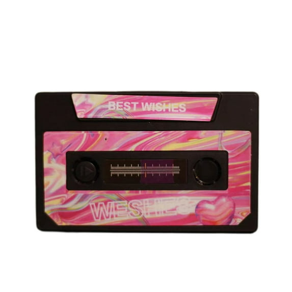 hulanddfd Valentine's Day Recording Cards, Personalized Voice Message Vintage Tape Shape Recording Message Cards for Valentine's Day Anniversary Birthday Souvenirs Gift 10cm*6cm/3.9"x2.36" 1pc