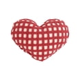 thumbnail image 1 of hulanddfd Valentine's Day Throw Pillow, 14.96x11.02 inch Heart Shaped Plaid Pillows Romantic Heart Soft Plushs Throw Cushion for Sofa Livingroom Bedroom Decor Red, 1 of 6