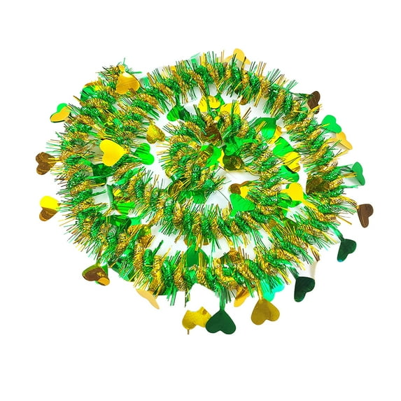 hulanddfd Valentine's Day Tinsels Garland - 78.74" Colorful Ribbons Adorned with Heart-shaped Sequins Reusable Shiny Wall Hanging Decor for Valentine’s Day Birthday Wedding Party
