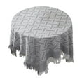 thumbnail image 1 of hulanddfd Valentines Green Checkered Square Tablecloth 35 x 35 Inch Washable Embroidery Tassel Table Cover for Home Kitchen Dining, 1 of 6