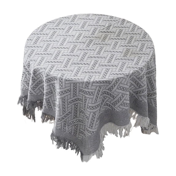 hulanddfd Valentines Green Checkered Square Tablecloth 35 x 35 Inch Washable Embroidery Tassel Table Cover for Home Kitchen Dining