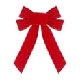 thumbnail image 1 of hulanddfd Velvet Bows for Christmas Tree Decorations, Christmas Tree Bows Knot Christmas Hanging Padent for Xmas Wreaths Gift Toppers and Home Decor Red10-5, 1 of 6