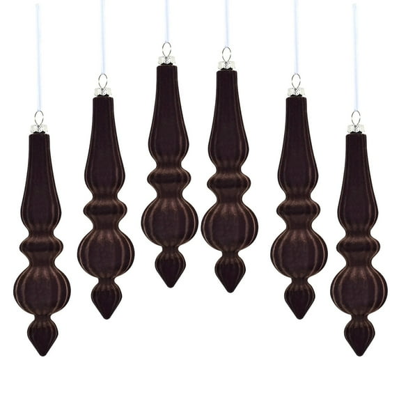 hulanddfd Velvet Christmas Ornaments Set, 7pcs Velvet Pendant Shatterproof Christmas Ball Hanging Ornaments for Xmas Tree Decor Stage Decor Coffee