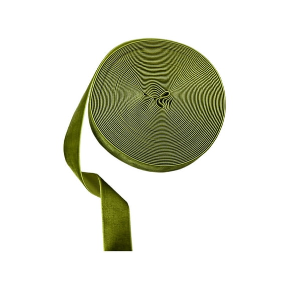 hulanddfd Velvet Ribbon - Christmas Decoration Velvet Ribbon, Green Bows Tied Ribbon Christmas Tree Decoration Ribbon for Xmas Tree