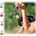 thumbnail image 1 of hulanddfd Volleyball Keychain, Keys Rings with Ball Pendant Backpack Accessories Car Hanging Decor Gift for Sports Lover, 1 of 6