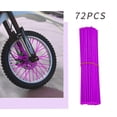 thumbnail image 1 of hulanddfd Wheel Spoke Decoration Set, Bicycle Motorcycle Spoke Sleeve, 72pcs Colorful Plastic Wheel Spoke Decorations, Easy Installation Durable Lightweight Accessories(Purple), 1 of 6