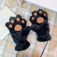 thumbnail image 1 of hulanddfd Winter Gloves - Cute Animals Paw Gloves Bear Palm shaped Gloves Warm Soft Winter Plushs Gloves for Men and Women Gift for Family Black, 1 of 4
