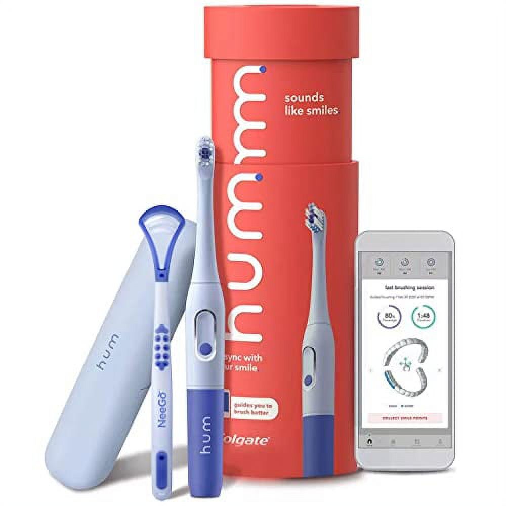 hum by Colgate Smart Battery Toothbrush Sonic Handle W Travel Case