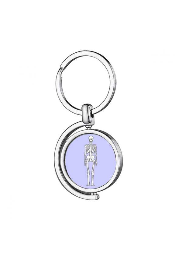 human body b structure Rotating Keychain Metal Keyring Holder