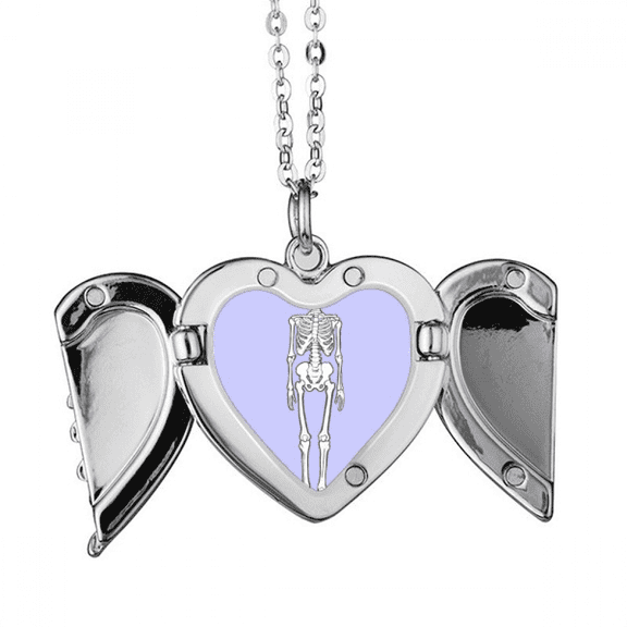 human body b structure angel wings necklpendant fashion