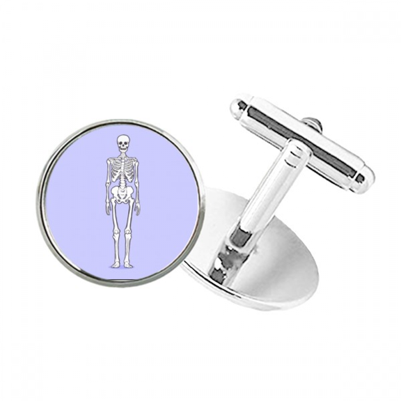 human body b structure round button cuff clip stud cufflinks