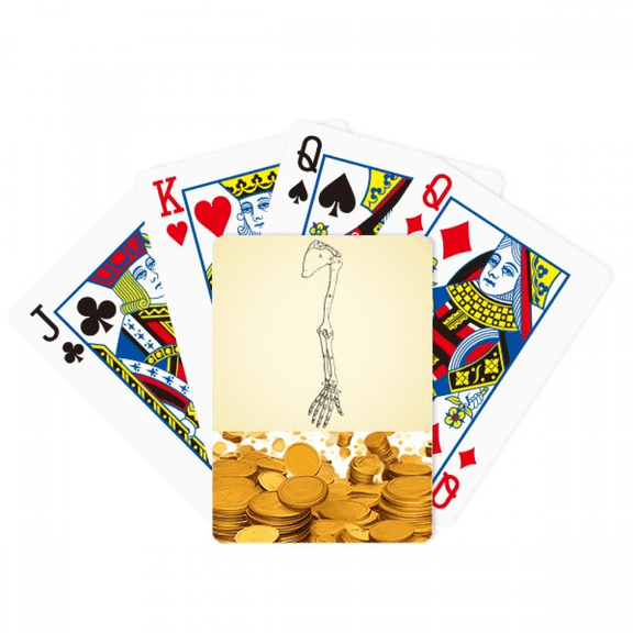 human body sketch hand b arm Gold Playing Card Classic Game
