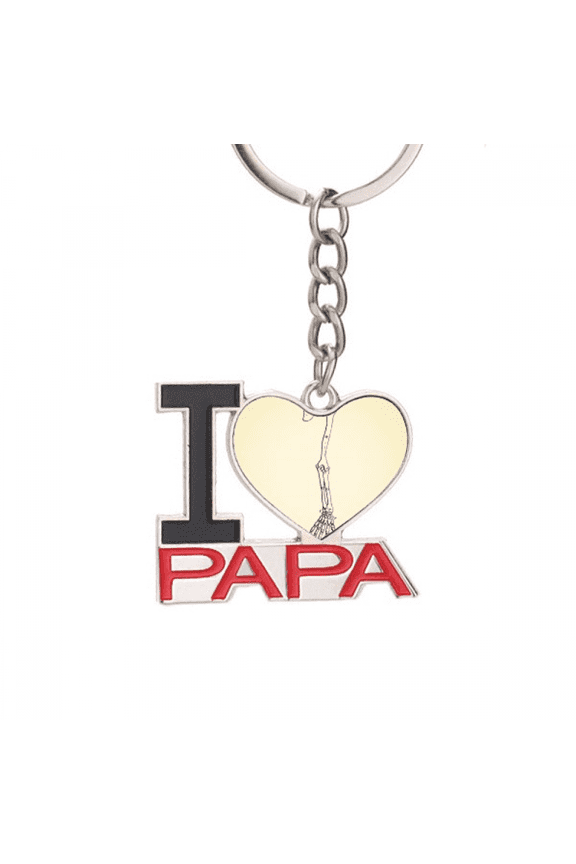 human body sketch hand b arm Keychain Metal Keyring Holder Love PAPA Father