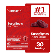 Humann SuperBeets Heart Tablets Smooth Coat 500mg, 60 Count