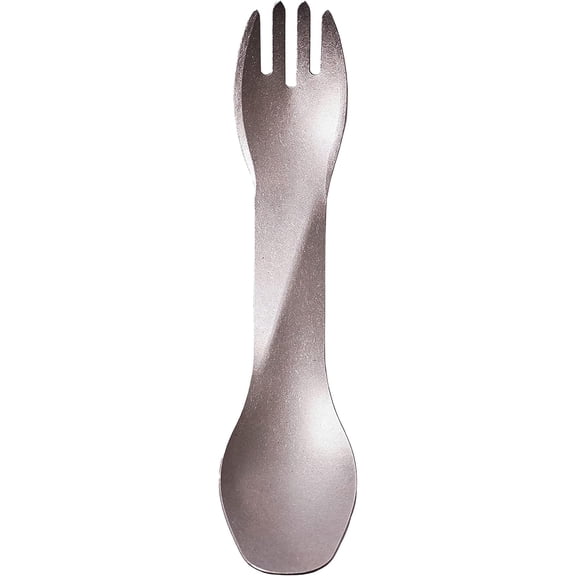 Humangear GoBites Uno Titanium Fork and Spoon Combination Travel Utensil
