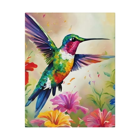hummingbird Canvas Wall Art, Animal inspired Art Home Decor