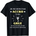 thumbnail image 1 of humour crane humour construction machinery man funny T-Shirt, 1 of 3