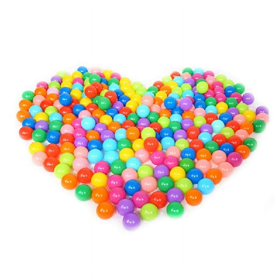 huntermoon 100 Pack BPA Free 6 Color Hollow Soft Plastic Ball Toddlers Baby Kids Birthday Pool Tent Party Favors Summer Water Bath Toy