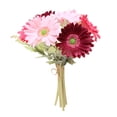 thumbnail image 1 of huntermoon 7 Stems/Bunbles Artificial Gerbera Flower Realistic Fake Daisy Flowers Bridal Wedding Bouquet for Home Garden Wedding Party Decorations, 1 of 18