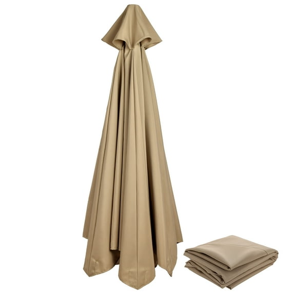 huntermoon Outdoor Parasol Patio Sunshade For 9.8Ft 8 / 6 Ribs Umbrella Frame Replacement Waterproof Canopy Only(No Umbrella Stand )