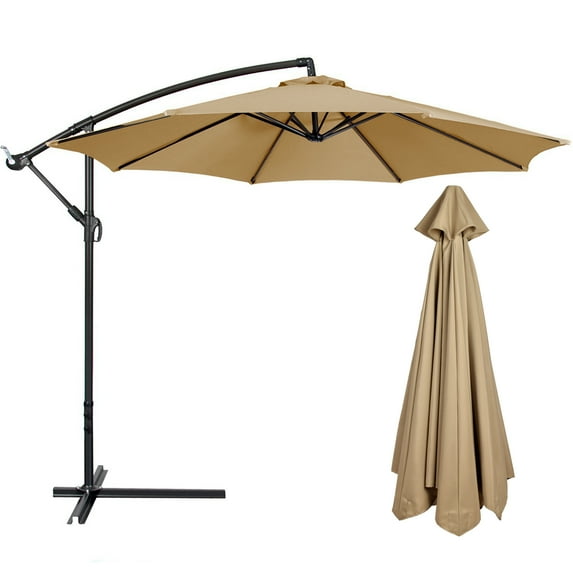 huntermoon Outdoor Parasol Patio Sunshade For 9.8Ft 8 / 6 Ribs Umbrella Frame Replacement Waterproof Canopy Only(No Umbrella Stand )