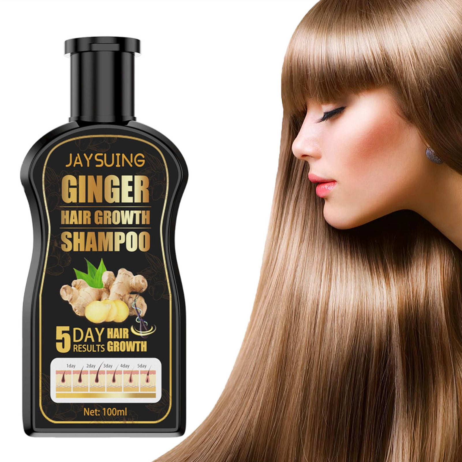 huoge Hair Growth Shampoo Hair Thickening Shampoo Anti Hair Loss Shampoo, Helps Stop Hair
