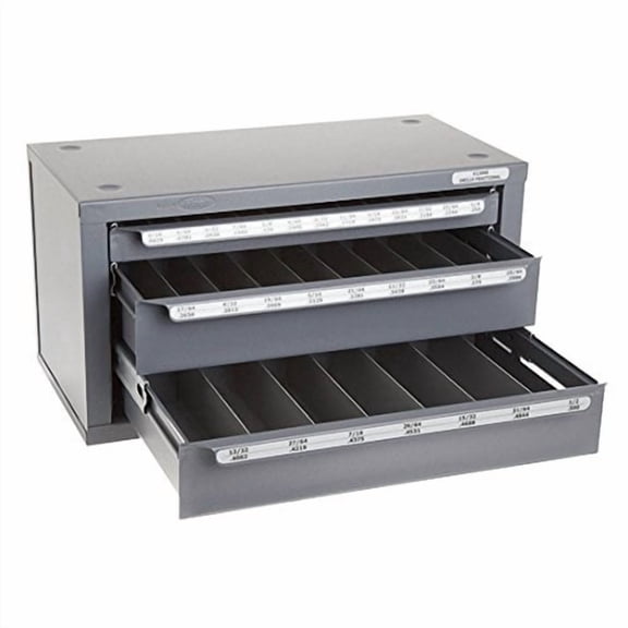 huot 13000 fractional drill dispenser and organizer cabinet holds 1/16" - 1/2" bits