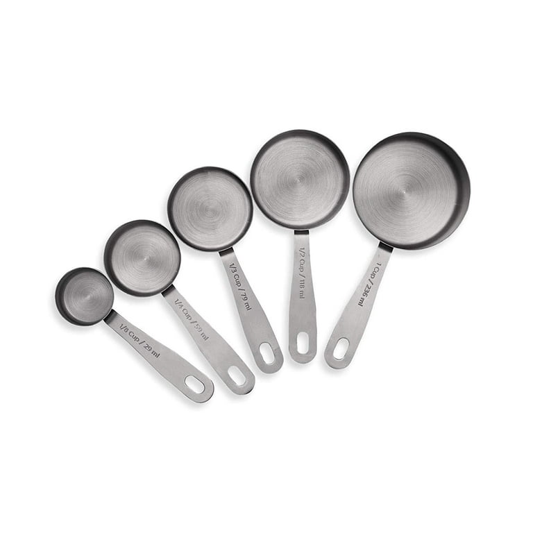 husMait Stainless Steel Measuring Cups - 5 Piece Heavy Duty Measuring Cup  Set for Dry Foods, Spices or Liquids 