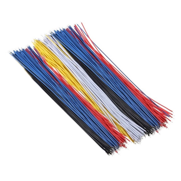husxh 100x Double Tin Plated Breadboard Pcb Solder Cable Copper Conductor Wire 8 Inch