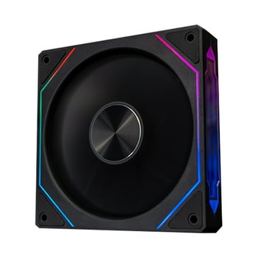 husxh 120mm Cooling Fan Infinite Mirror Effect 5V 3Pin ARGB Case Cooler Fan 800-1800RPM 4Pin PWM Quiet Case Fan for PC Case Cooling System CPU Water Cooler
