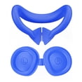 thumbnail image 1 of husxh 2 in 1 Silicone Facial Interface & Face Cover Pad Lightproof With Lens Protector Face Pad Mask & Face Cushion Sweatproof Washable Replacement for Meta/Oculus Quest 3 VR Accessories, 1 of 9