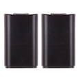 thumbnail image 1 of 2pcs Battery Pack Cover Shell Case Kit Black Back Door Case Shell Pack Kit Gaming Console Replacement Parts Battery Back Covers Holders Shells Multifunctional for Xbox 360 Wireless Controller, 1 of 9
