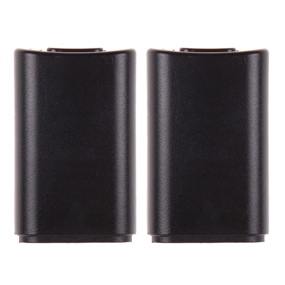 2pcs Battery Pack Cover Shell Case Kit Black Back Door Case Shell Pack Kit Gaming Console Replacement Parts Battery Back Covers Holders Shells Multifunctional for Xbox 360 Wireless Controller