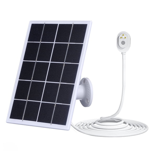 husxh 5V 10W Solar Charging Panel IP65 Waterproof Security Camera Solar Panel 9.8Ft/3M Cable 360°Adjustable Wall Mount for Arlo Ultra/Ultra 2/Pro 5S/Pro 4/Pro 3