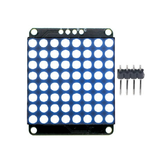 husxh 8x8 HT16K33 LED Dot Matrix DIY Kit I2C Interface Microcontroller