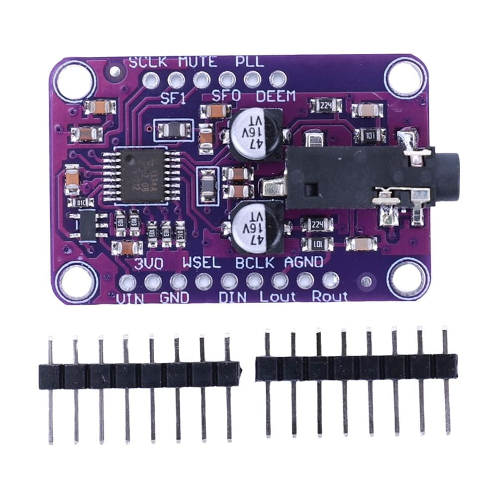 husxh CJMCU-1334 DAC Audio Stereo Decoder Module Board I2S UDA1334A ...