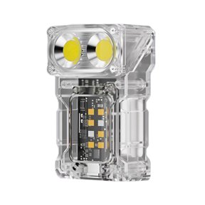 husxh Cob+smd Led Outdoor Mini Flashlight Rotatable Power Display Hat Clip Work Light