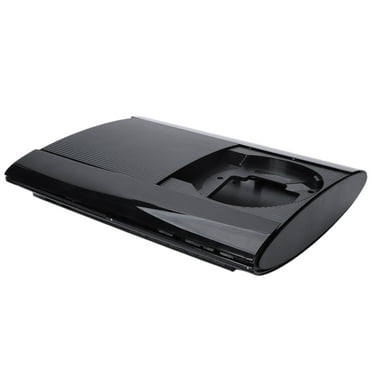 husxh Complete Housing Shell Case Black with Screws Replacement Housing Console Faceplate Cover for PS3 Super Slim 4K 4000
