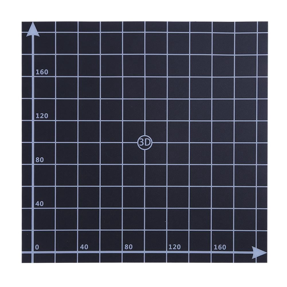 3D Drucker Heizbett Aufkleber 220x220mm | Mit Koordinaten | Für PLA, ABS, PETG | 0,5mm Dicke