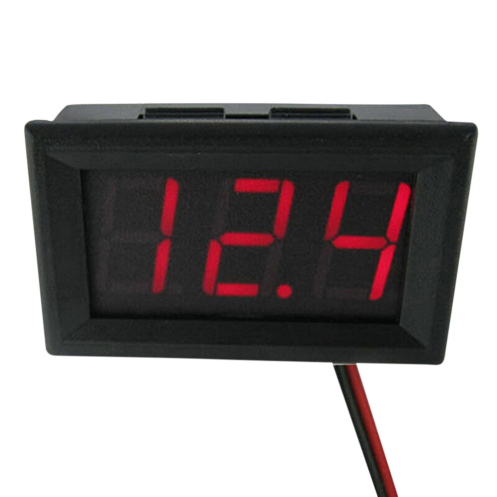 2PCS DC Digital Voltmeter - 0-30V LED Display, 0.56 Inch Screen, Voltage Monitor For Car Battery, Motorcycle, DIY Projects