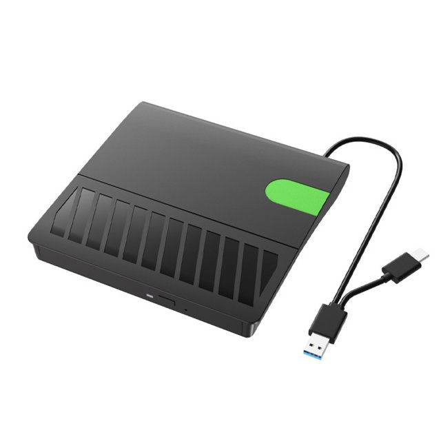 husxh External CD/DVD Drive USB3.0 TypeC Portable CD DVD Burner